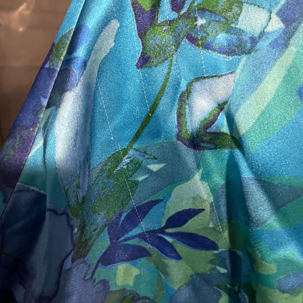 Floral One Shoulder Ruffle Cocktail Dress - Picture 7 of 13